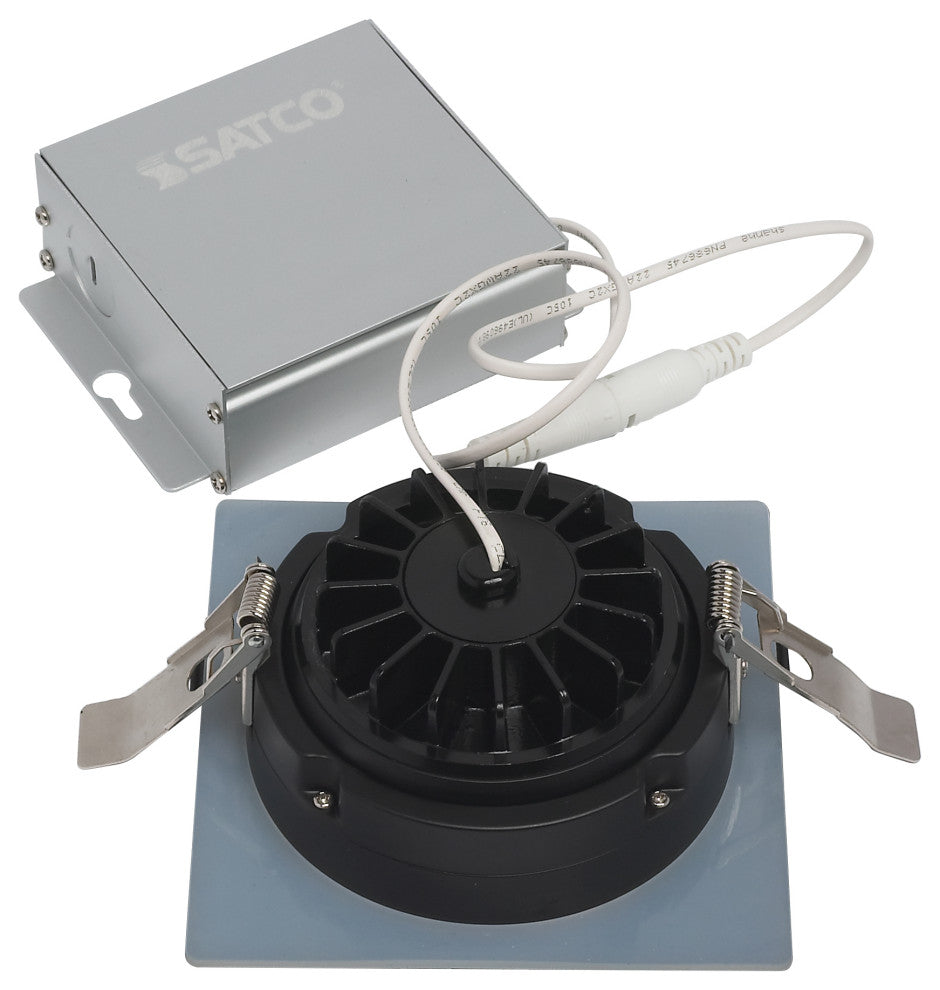 12 Watt LED Downlight - Gimbaled - 4 in. - 120 Volt - Square - Remote Driver
