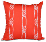 Tom Foolery, Stripe Print Pillow, Orange, 26"x26"