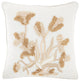 Mina Victory PN082 Throw Pillow, Ivory/Gold, 18" x 18"
