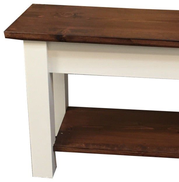 1776 Storage Bench, Shoe Rack Bench, 30"