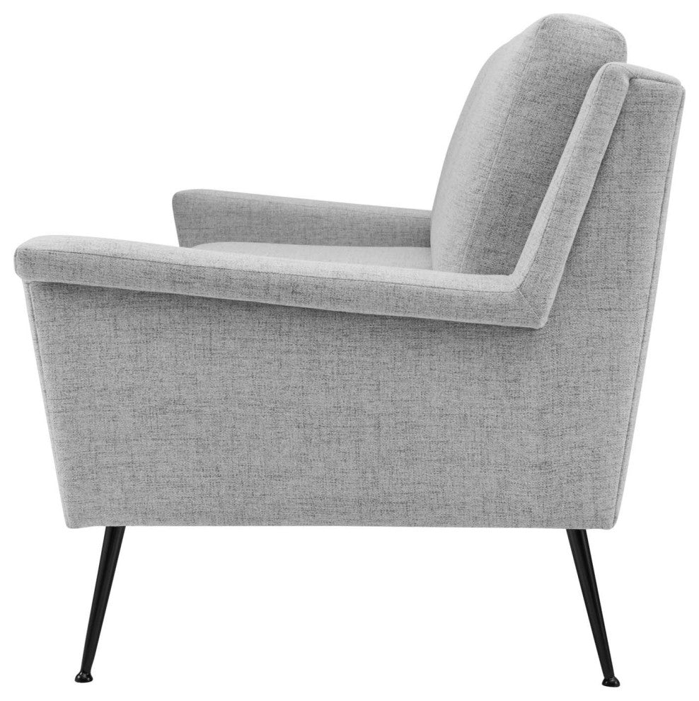 Sofa, Fabric, Black Gray, Modern, Living Lounge Hotel Lobby Hospitality