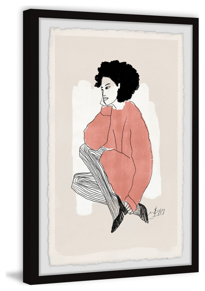 "She Sounds Free" Framed Painting Print, 30x45