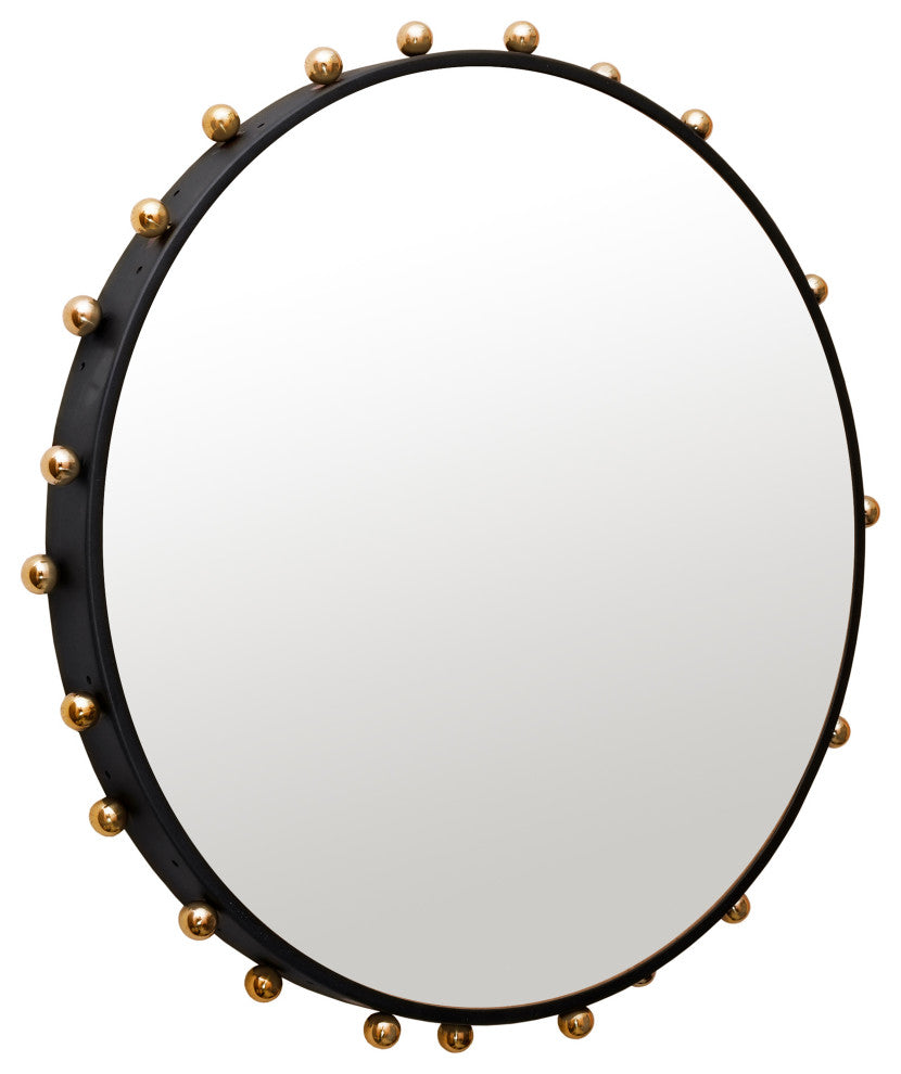 Raven Black and Gold Mirror