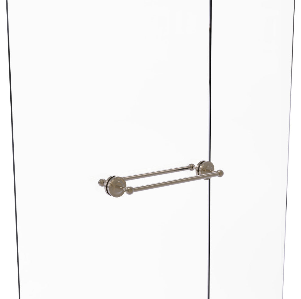 Prestige Regal 18" Back to Back Shower Door Towel Bar, Antique Pewter