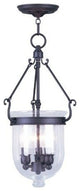Livex Lighting 3 Light Bronze Chain Lantern - 5083-07