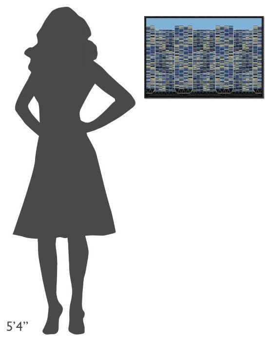 "Big, Bigger, Biggest" Framed Canvas Giclee by Henk Van Maastricht, 25x17"