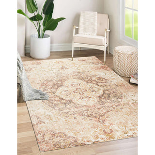 Sahara Mosaic Area Rug - Beige, 7'10"x9'10"