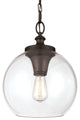 Feiss 1 Light Tabby Pendant, Oil Rubbed Bronze