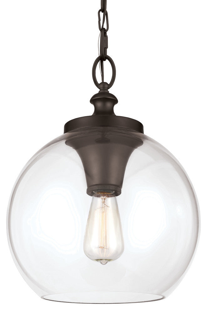 Feiss 1 Light Tabby Pendant, Oil Rubbed Bronze