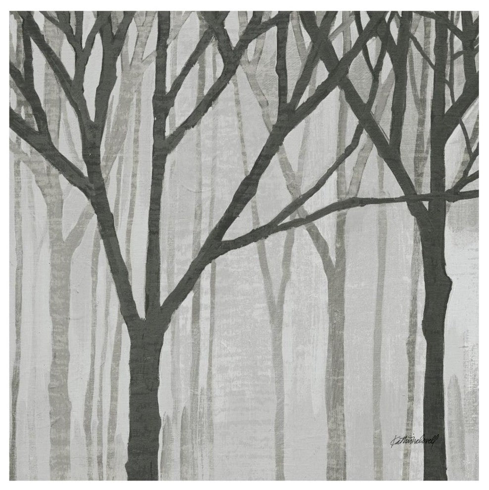 "Spring Trees Greystone III" Digital Paper Print by Kathrine Lovell, 42"x42"