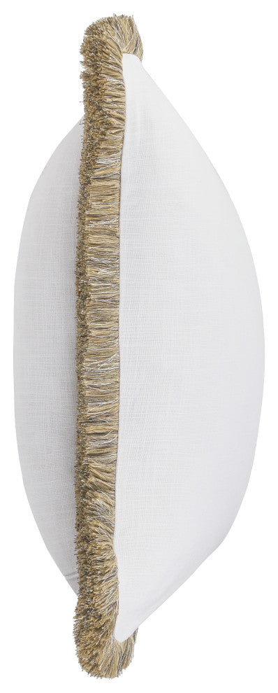 Cara Linen Blend Fabric Throw Pillow, 24x24