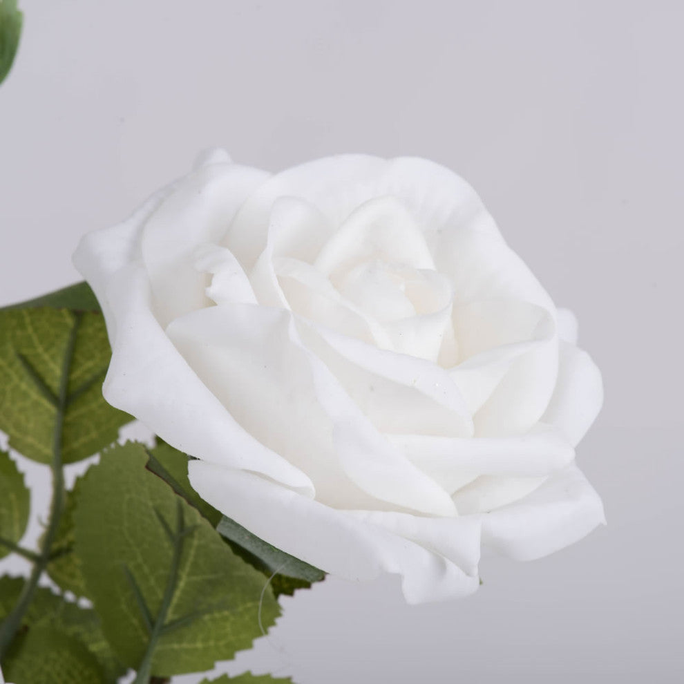 Vickerman 29" Real Touch Rose, 3 per Pack, Cream