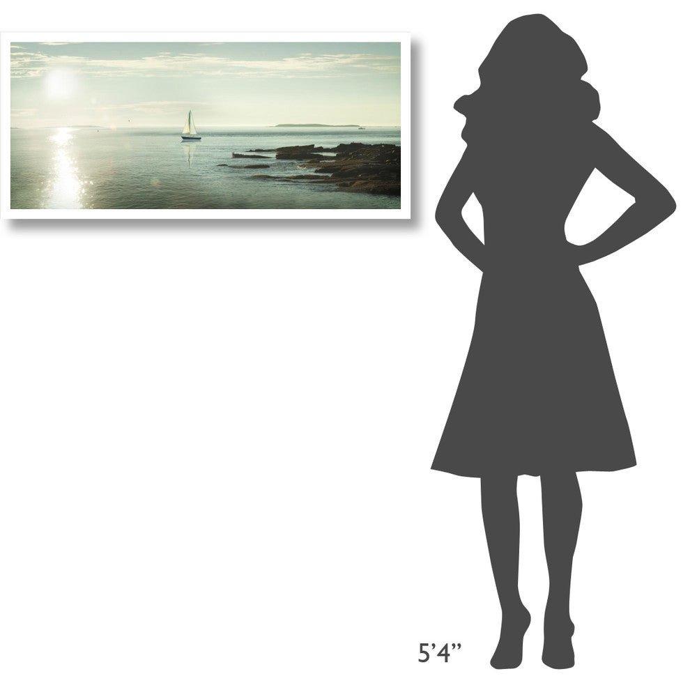 "Evening Sail" Digital Paper Print by Sue Schlabach, 42"x19"