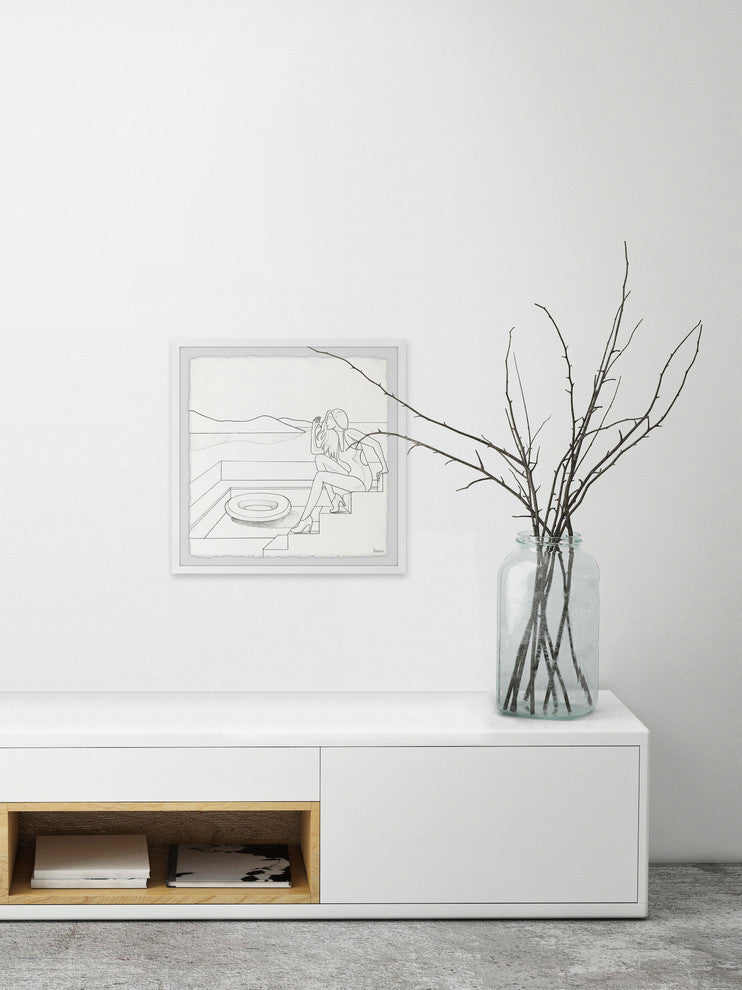 "Feel the View" Framed Painting Print, 18"x18"