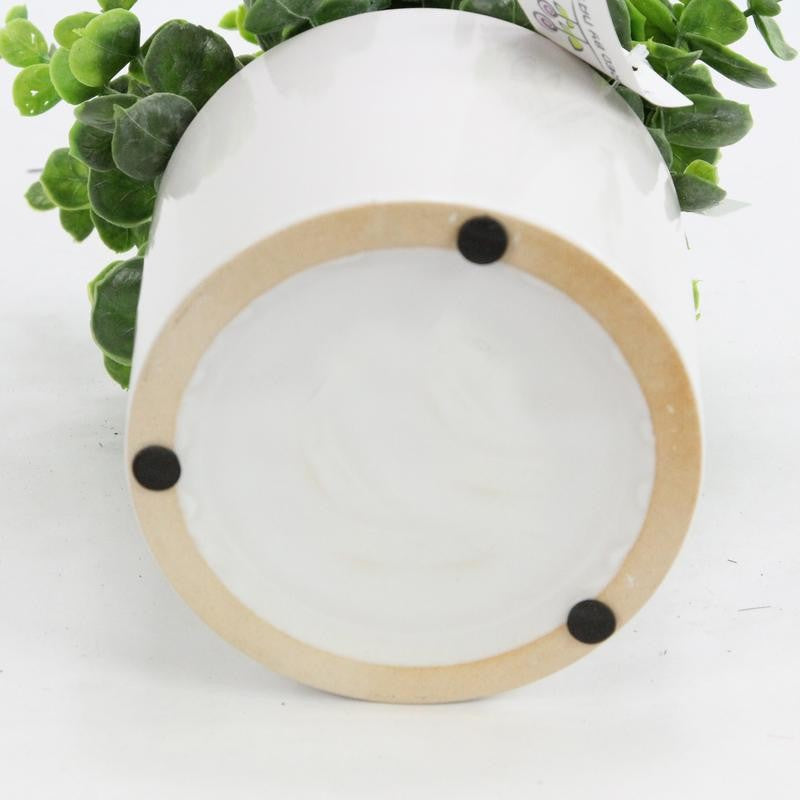Admired By Nature Artificial Eucalyptus Plant With Ceramic Pot