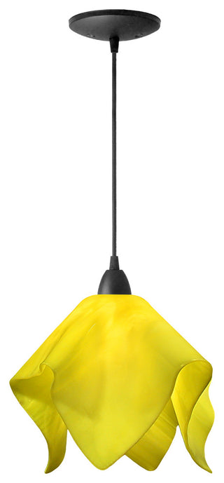 Jezebel Radiance Flame Pendant, Large, Canary Yellow