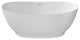 Perlato Vittoria Eco-Lapistone Freestanding Tub, White Satin, 59"