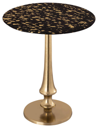 Gold Goathide Side Table