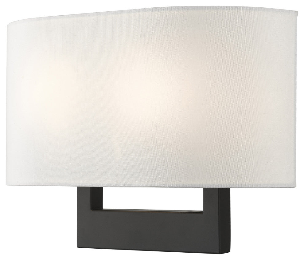 Livex Lighting Wall Sconces 2-Light Black Medium Sconce