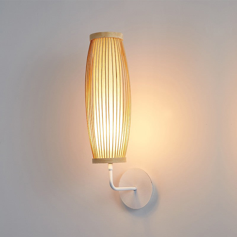 Rubi | Modern Japanese Bamboo Wall Lamp