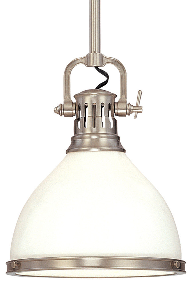 Randolph 1-Light Pendant, Satin Nickel