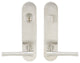 Champagne Lever, Tubular Entry, Single Cylinder, LH, Satin Stainless Steel