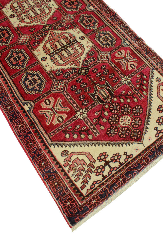 Fine Vintage Distressed Erhan Pink/Ivory Runner, 3'8 x 9'9