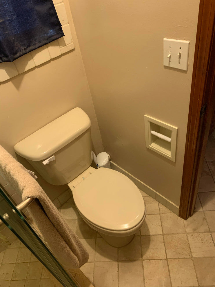 Tampa Recessed Solid Wood Toilet Paper Holder 7 x 8.5, Primed Gray