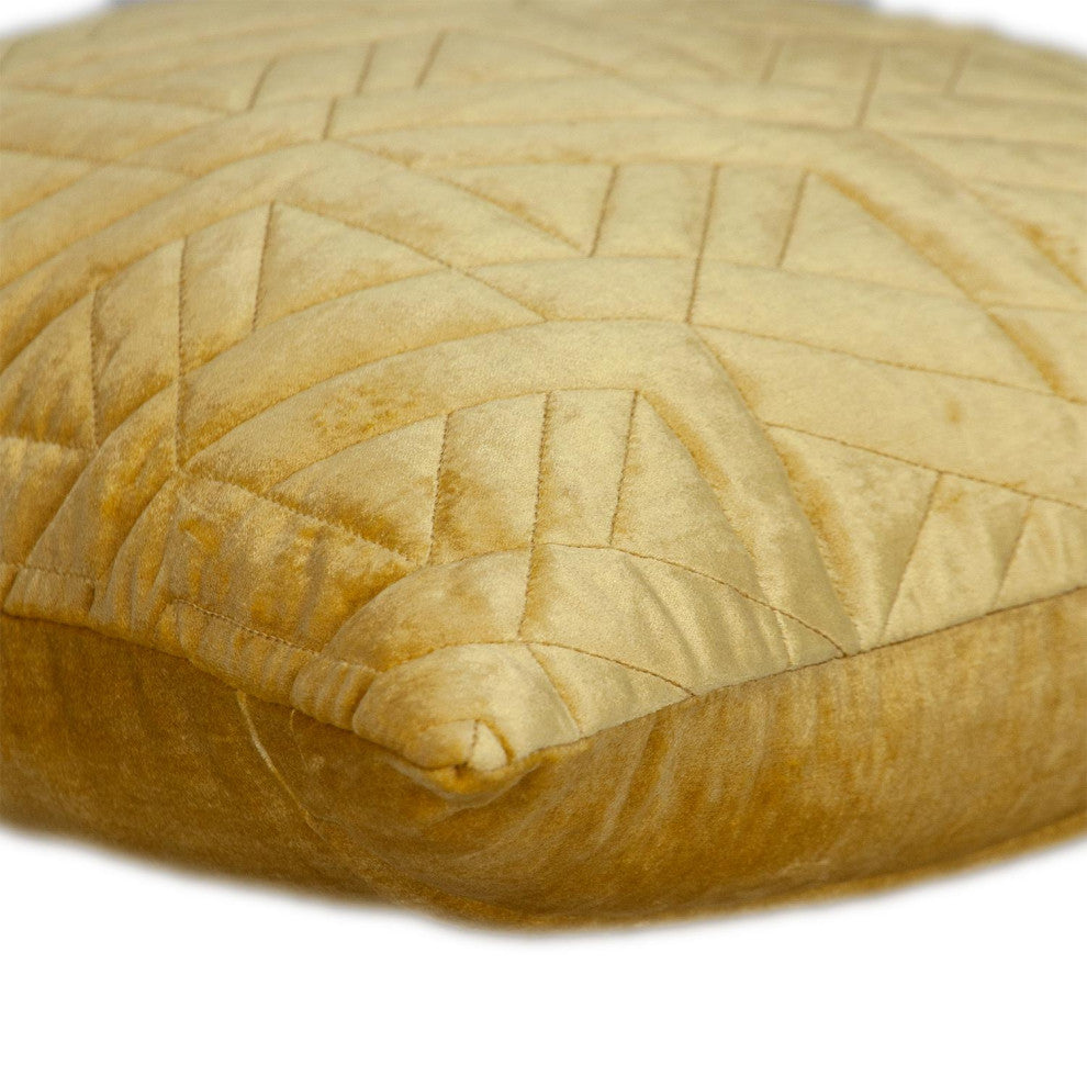Parkland Collection Delta Yellow Throw Pillow