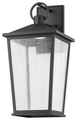 Soren LED Exterior Wall Sconce, Textured Black
