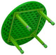 33" Round Green Plastic Height Adjustable Activity Table