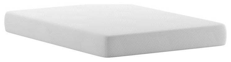 Jasmine Charcoal & Green Tea Cooling Gel Memory Foam 8" CertiPUR-US Mattress, White, Full