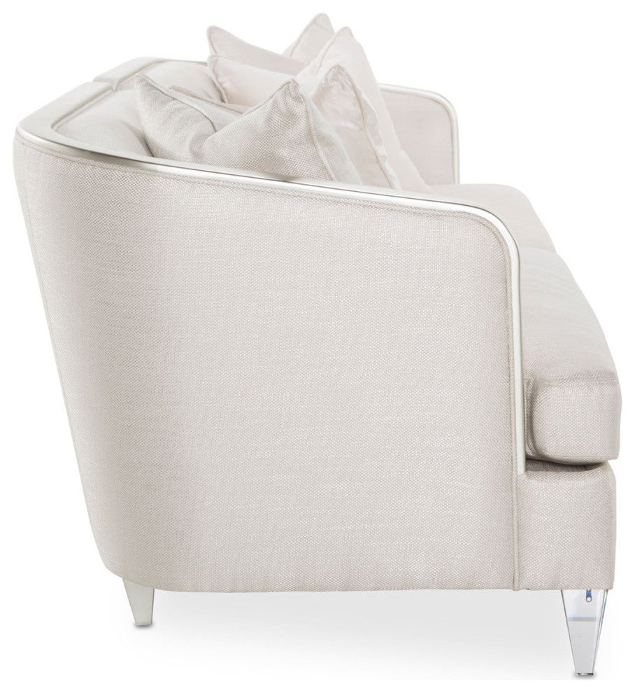Aico Amini Camden Court Sofa in Platinum