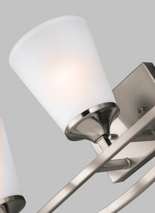 Generation Lighting Lighting 3-Light Wall/Bath, Brushed Nickel