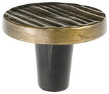 Du Verre DVFC301 Forged 3 - 1-1/2" Textured Round Designer - Antique Brass