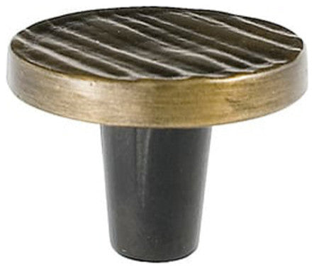 Du Verre DVFC301 Forged 3 - 1-1/2" Textured Round Designer - Antique Brass