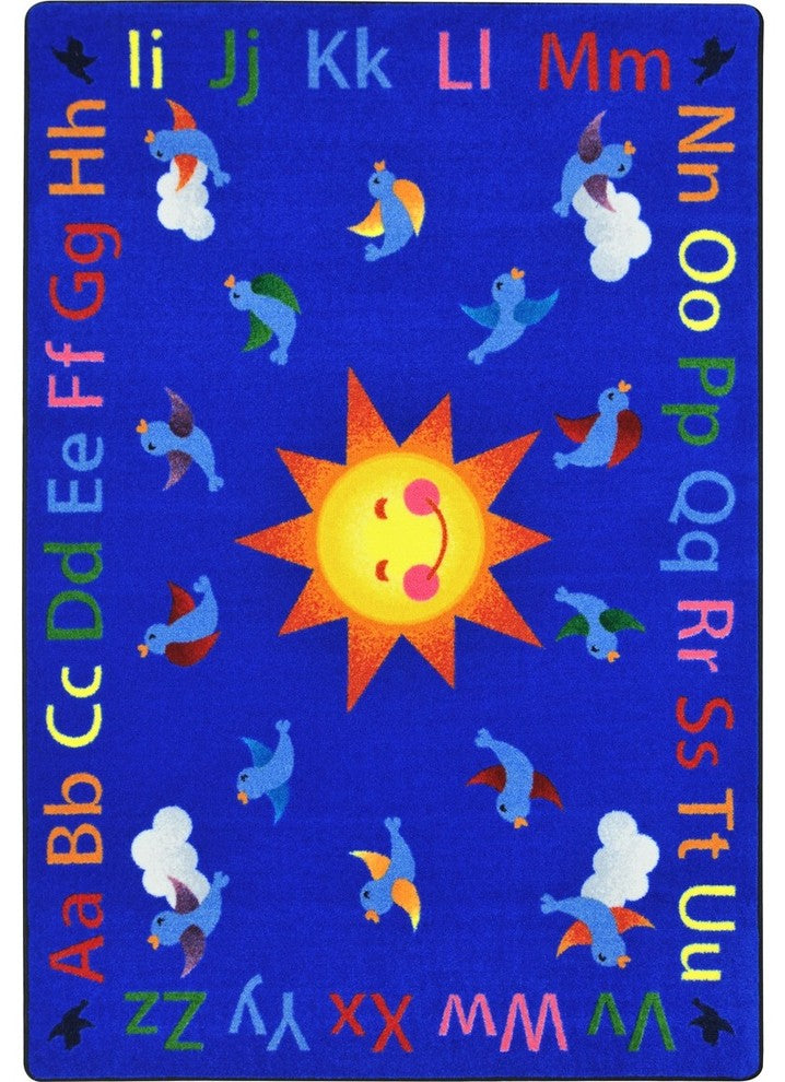 Alphabet Tweet Rug, 10'9"x7'8"