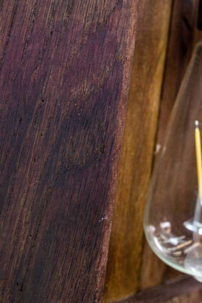 Wine Barrel Wood Vanity Light - Aquila Extended - Made from CA wine barrels