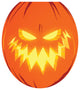 Jack-O-Lantern Toilet Tattoos Seat Cover, Vinyl Lid Decal, Halloween Bathroom , Round