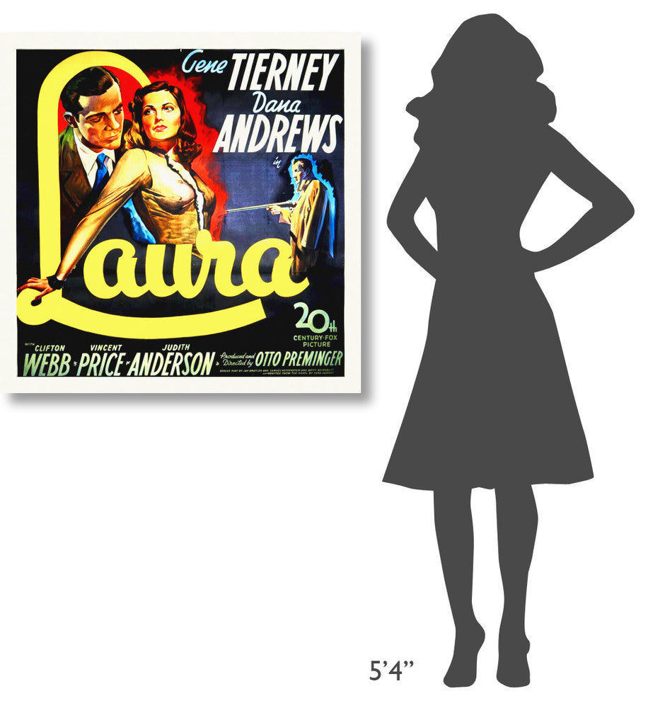 "Laura, 1944" Stretched Canvas Giclee by Hollywood Photo Archive, 36x36"