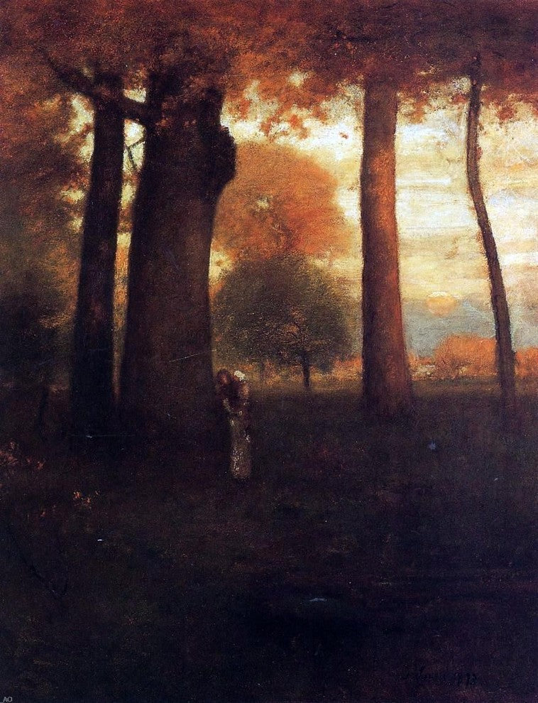 George Inness Sunset Golden Glow Wall Decal