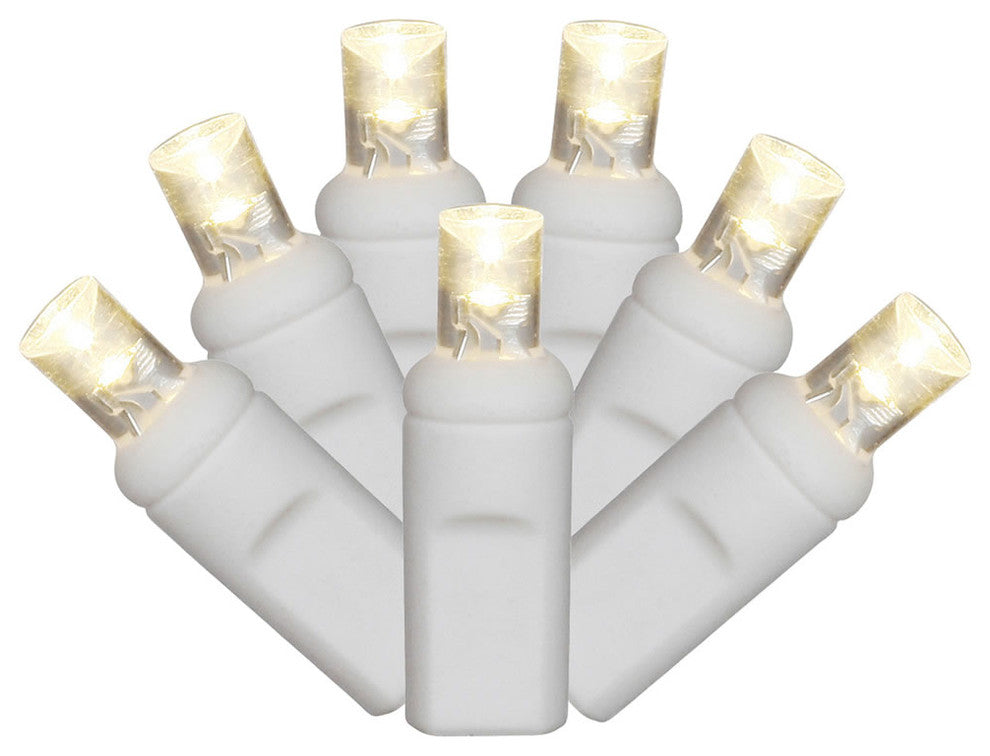 Vickerman X6W3301 70 Warm White Wide Angle Led, 9' Christmas Mold Light Strand