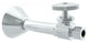 Straight Stop, Copper Sweat 1, 2"x3, 8" Od Comp., Powder Coated White