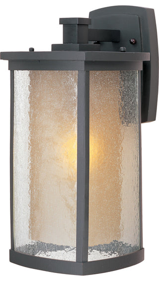 Maxim 3154 Bungalow 16" 1 Light Wall Sconce - Bronze / Seedy and Wilshire Glass