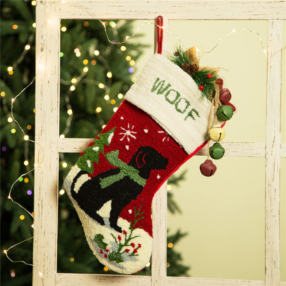 2-Pack 20"L Hooked Stocking, Dog