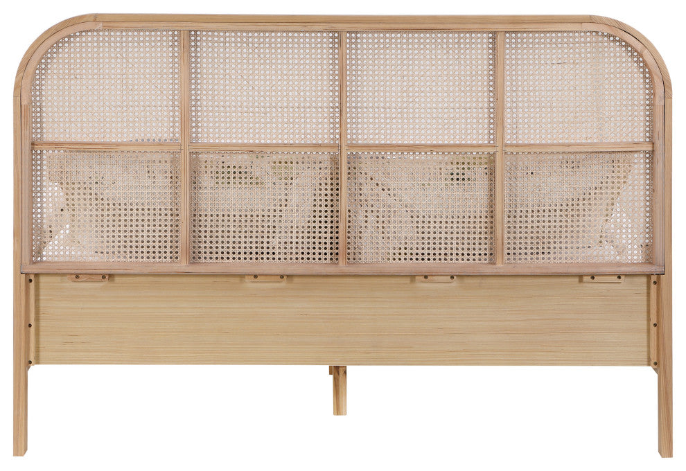 Siena Ash Wood Bed, Natural, Queen