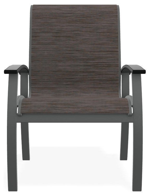 Belle Isle Sling Outdoor Dining Chair, James/Graphite
