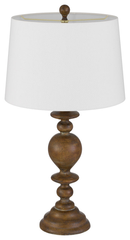 Kelford 28.75" Height Oak Brown Resin Table Lamp