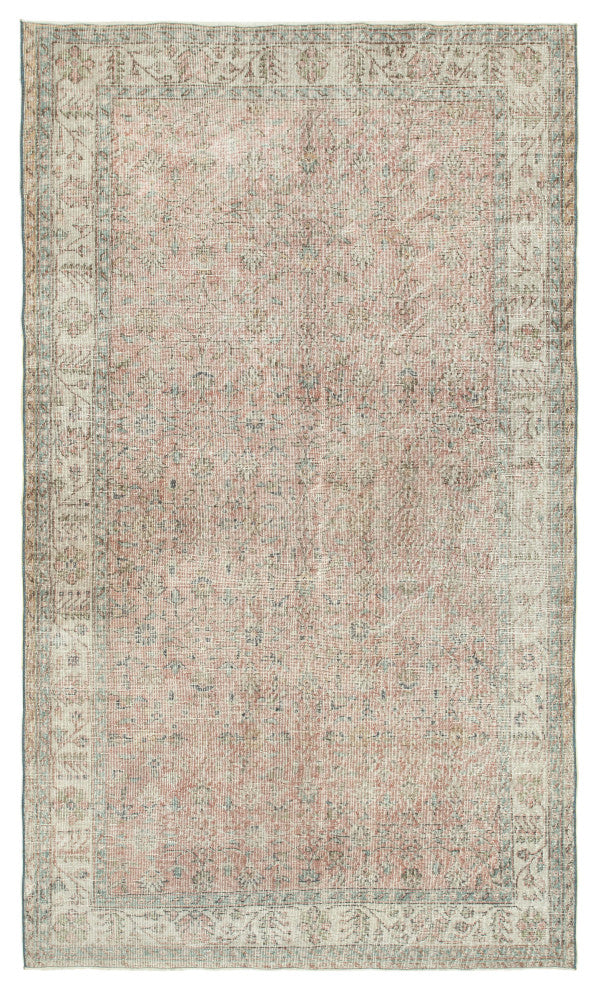 Rug N Carpet - Handwoven Turkish 5' 3" x 9' 4" Low Pile  Overdyed Area Rug