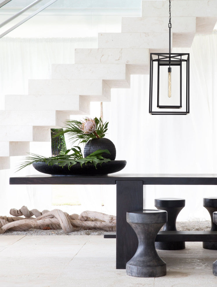 Hinkley Max Extra Large Hanging Lantern 12V, Black